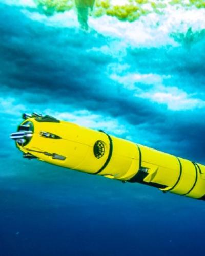 Icefin is a small robotic oceanographer