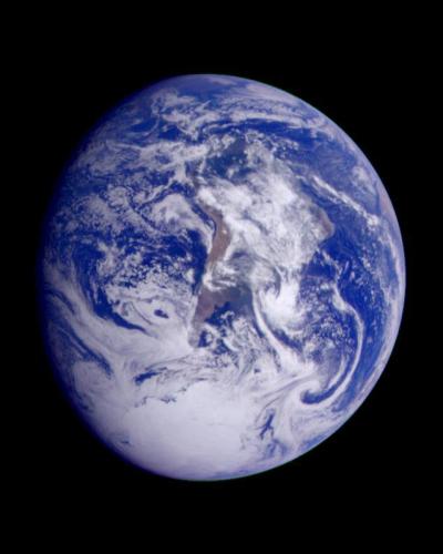 Earth as seen from Galileo probe